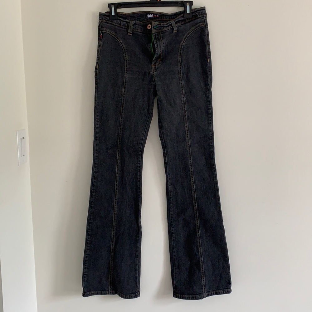 Y2K Vintage Tommy Stretch Mid Rise Boot Cut Jeans
